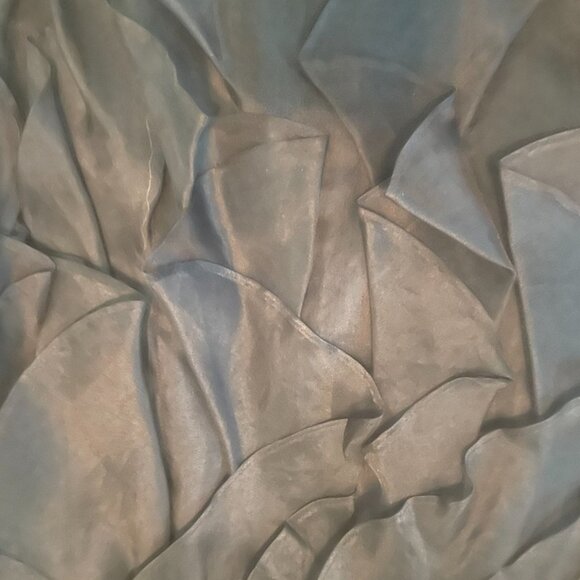 NWT! Rachel Zoe Strapless 100% Silk Black Ruffle Dress (Size 8) - Picture 4 of 16